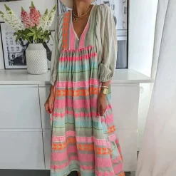 Jurken & Jumpsuits Dames*MANUELA - Comfortabel en luchtig zomerjurkje Roze