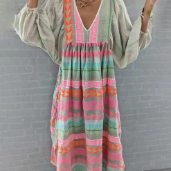 Jurken & Jumpsuits Dames*MANUELA - Comfortabel en luchtig zomerjurkje Roze