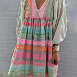 Jurken & Jumpsuits Dames*MANUELA - Comfortabel en luchtig zomerjurkje Roze