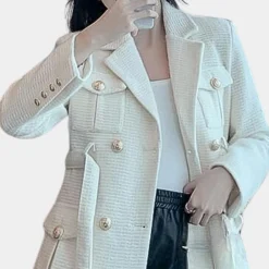 Jassen Dames*MARGARET - Stijlvolle Zomerjas voor Dames Wit