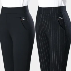 Broeken & Rokken Dames*Margot - Stretch broek met hoge taille voor de zomer