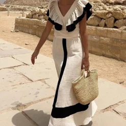 Sets Dames*Mariana - Modieuze 2-delige damesset voor de Zomer Beige