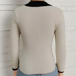 Truien & Vesten Dames*Maribel - Modieuze Zomerse Trui voor Dames Abrikoos