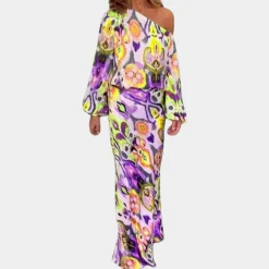 Jurken & Jumpsuits Dames*Marielle - Zomerse bedrukte tweedelige damesset