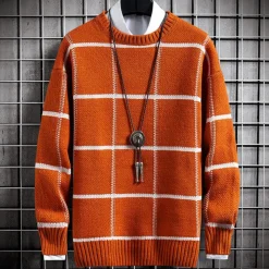 Truien & Vesten Heren*Marinos - Luchtige geruite coltrui voor heren, perfect voor de zomer