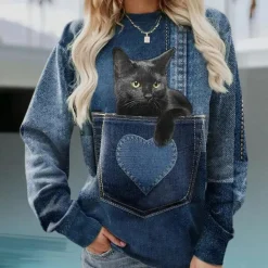 Truien & Vesten Dames*MARIS - Luxe Zomerse Trui voor Dames Donkerblauw