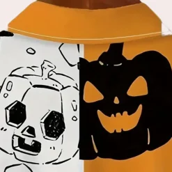 Shirts Heren*Mariusz - Stijlvol zomer- en Halloween-overhemd voor mannen Oranje