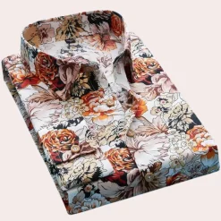 Shirts Heren*Marti - Stijlvol gebloemd herenoverhemd voor de zomer