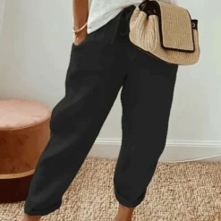 Broeken & Rokken Dames*MARTINA - Comfortabele zomerbroek met trekkoord