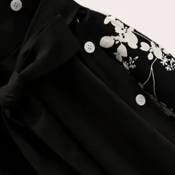 Jurken & Jumpsuits Dames*Marusia - Zomerse Casual Bloemenjurk voor Vrouwen Zwart