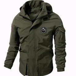 Jassen Heren*Mason - Lichte zomer bomberjack met capuchon voor heren