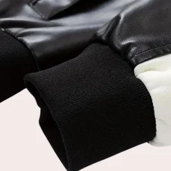 Jassen Heren*Mateusz - Herencolor Block Zip-Up Zomerjas Zwart