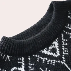 Truien & Vesten Heren*MAURO - Casual Trui voor Heren Zwart