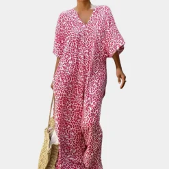 Jurken & Jumpsuits Dames*Maxi-jurk met luipaardprint voor dames - Zomerse Stijl