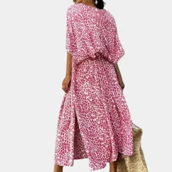 Jurken & Jumpsuits Dames*Maxi-jurk met luipaardprint voor dames - Zomerse Stijl