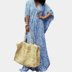 Jurken & Jumpsuits Dames*Maxi-jurk met luipaardprint voor dames - Zomerse Stijl