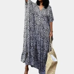 Jurken & Jumpsuits Dames*Maxi-jurk met luipaardprint voor dames - Zomerse Stijl