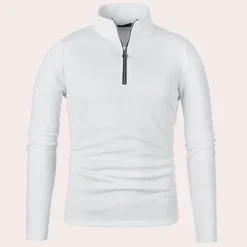 Truien & Vesten Heren*Maximilian - Stijlvolle en luchtige herensweater met rits voor de zomer