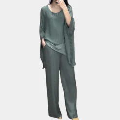 Sets Dames*Maya - Elegante 2-delige Damesoutfit voor de Zomer