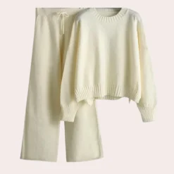 Sets Dames*Melanie - Luchtig gebreid huispak voor dames, perfect voor lente en zomer