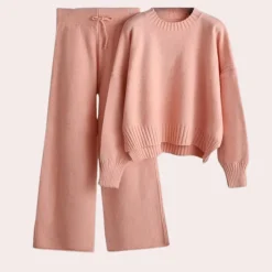 Sets Dames*Melanie - Luchtig gebreid huispak voor dames, perfect voor lente en zomer