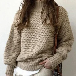 Truien & Vesten Dames*Melina - Klassieke gebreide coltrui dames