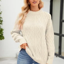 Truien & Vesten Dames*Melisande - Luchtige casual trui met lange mouwen voor dames - Zomereditie