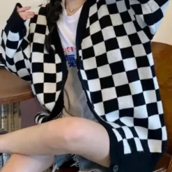 Truien & Vesten Dames*MELISSA - Luchtig Klassiek Geruit Vest voor Dames - Zomereditie