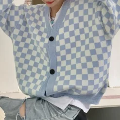 Truien & Vesten Dames*MELISSA - Luchtig Klassiek Geruit Vest voor Dames - Zomereditie