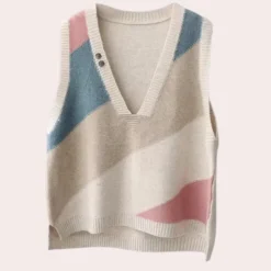 Truien & Vesten Dames*MELODIE - Trendy Gebreid Zomer Vest voor Dames