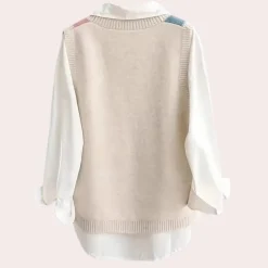 Truien & Vesten Dames*MELODIE - Trendy Gebreid Zomer Vest voor Dames