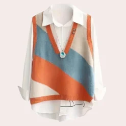 Truien & Vesten Dames*MELODIE - Trendy Gebreid Zomer Vest voor Dames