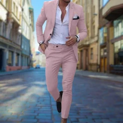 Sets Heren*Michael - Slim fit heren zomerpak