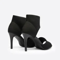 Damesschoenen*MICHALINA - Modieuze zomerse hoge hakken Zwart