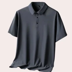 Shirts Heren*Miguel - Luxe Zijde Poloshirt voor Heren - Zomerse Stijl