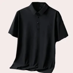 Shirts Heren*Miguel - Luxe Zijde Poloshirt voor Heren - Zomerse Stijl
