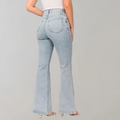 Broeken & Rokken Dames*Mila - Dames flare zomerbroek