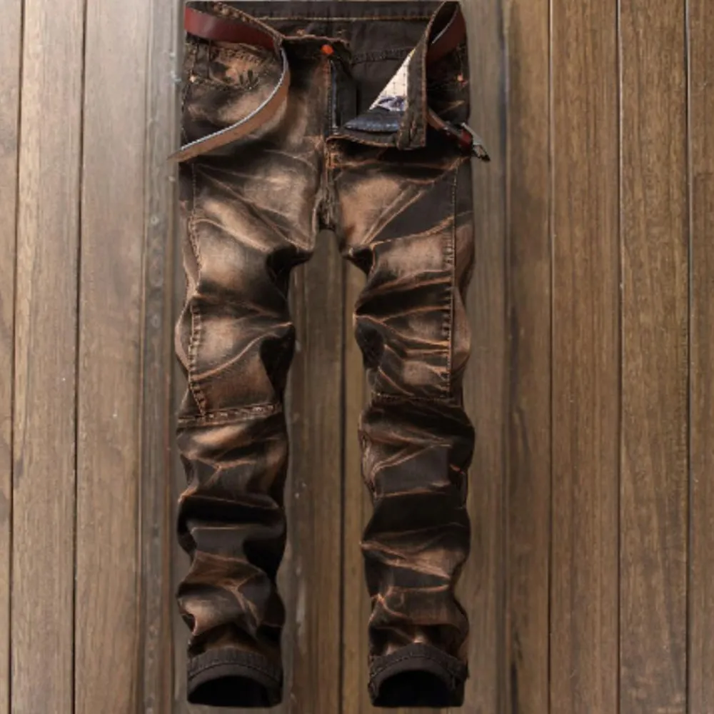 Broeken Heren*Milaan - Vintage Stijl Trendy Heren Zomerjeans