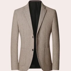 Jassen Heren*Mimir - Formele retro geruite herenblazer voor de zomer