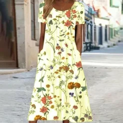 Jurken & Jumpsuits Dames*MINA - Casual bloemenjurk voor de zomer