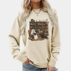 Truien & Vesten Dames*Mirela - Zomerse Spook Sweater voor de vrouw Beige