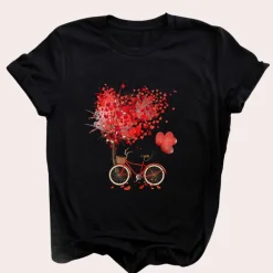 Topjes & Shirts Dames*Mirielle - Zomerse T-shirt voor dames met decoratieve print