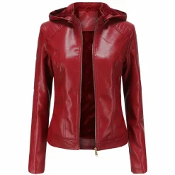 Leren Jassen Dames|Jassen Dames*MIRJETE - Stijlvolle leren zomerjas