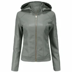 Leren Jassen Dames|Jassen Dames*MIRJETE - Stijlvolle leren zomerjas