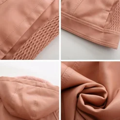 Leren Jassen Dames|Jassen Dames*MIRJETE - Stijlvolle leren zomerjas