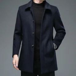 Jassen Heren*MISAEL - Nette en lange jas voor heren