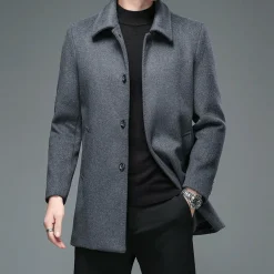 Jassen Heren*MISAEL - Nette en lange jas voor heren