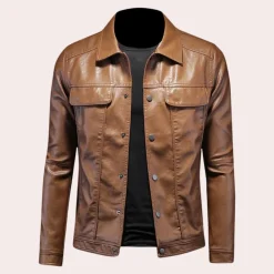 Jassen Heren*Moderne bikerjack voor heren - Perfect voor de zomer