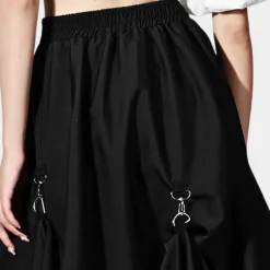 Broeken & Rokken Dames*Moderne en asymmetrische stijlvolle zomerrok voor dames Zwart