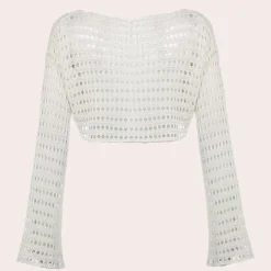 Topjes & Shirts Dames*Moderne gebreide dames crop top voor de zomer